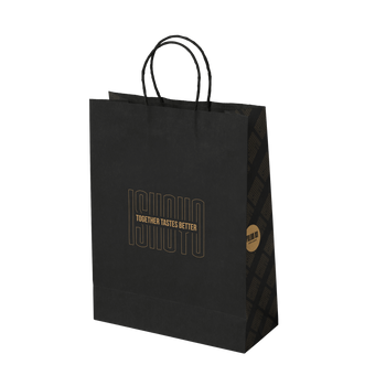 Paper carrier bags with twisted handles